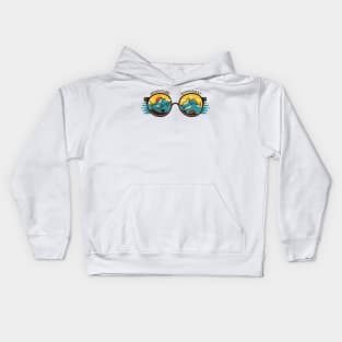 adventure enthusiast glasses Kids Hoodie